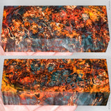 Stabilized box elder burl wood block