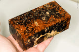 Large stabilized box elder burl wood block
