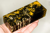 Stabilized box elder burl wood block