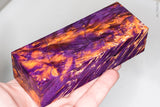 Stabilized box elder burl wood block