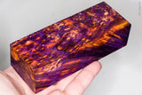 Stabilized box elder burl wood block