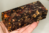 Stabilized box elder burl wood block