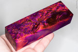 Stabilized masur karelian birch wood block