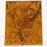 Stabilized black locust burl wood scales