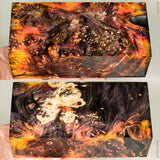 Large stabilized box elder burl wood block