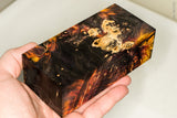 Large stabilized box elder burl wood block