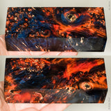 Stabilized box elder burl wood block