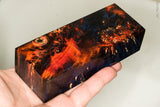 Stabilized box elder burl wood block