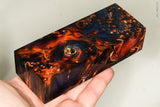 Stabilized box elder burl wood block
