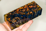 Stabilized box elder burl wood block