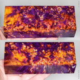 Stabilized box elder burl wood block