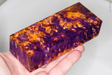 Stabilized box elder burl wood block