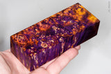 Stabilized box elder burl wood block
