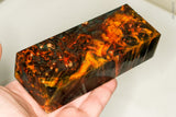 Stabilized box elder burl wood block
