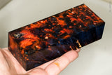 Stabilized box elder burl wood block