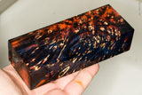Stabilized box elder burl wood block