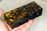 Stabilized box elder burl wood block