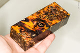 Stabilized box elder burl wood block