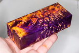 Stabilized box elder burl wood block