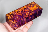 Stabilized box elder burl wood block