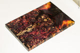 Stabilized box elder burl wood scales