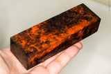 Stabilized masur karelian birch wood block