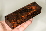 Stabilized masur karelian birch wood block