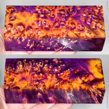 Stabilized box elder burl wood block