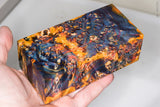 Large stabilized box elder burl wood block