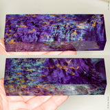 Stabilized masur karelian birch wood block