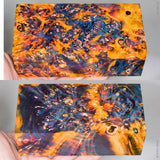 Large stabilized box elder burl wood block