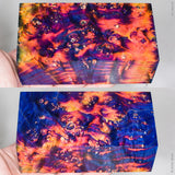 Large stabilized box elder burl wood block