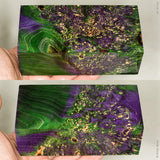 Large stabilized box elder burl wood block