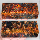 Stabilized box elder burl wood block