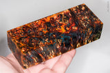 Stabilized box elder burl wood block
