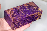 Large stabilized box elder burl wood block
