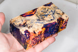 Large stabilized box elder burl wood block