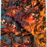 Stabilized box elder burl wood block