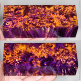 Stabilized box elder burl wood block