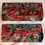 Stabilized box elder burl wood block