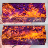 Stabilized box elder burl wood block