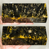 Stabilized box elder burl wood block