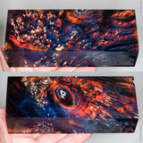 Stabilized box elder burl wood block
