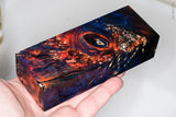 Stabilized box elder burl wood block