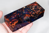 Stabilized box elder burl wood block