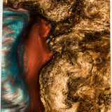 Stabilized spalted maple burl wood block