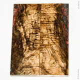 Stabilized spalted maple burl wood scales