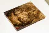 Stabilized spalted maple burl wood scales