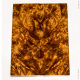 Stabilized golden amboyna burl wood scales
