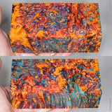 Large stabilized box elder burl wood block